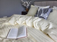 Комплект постельного белья Ivory Milk, MULTI страйп сатин, полоска, ТМ Комфорт-текстиль - фото 14