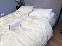 Комплект постільної білизни із вареної бавовни Pastel Yellow W1381 - фото 10