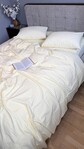 Комплект постільної білизни із вареної бавовни Pastel Yellow W1381 - фото 14