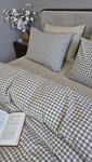 Комплект постельного белья Kredo + Sand, Вареный хлопок песочный - фото 4