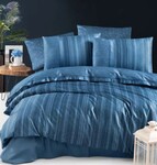 Комплект постельного белья La Romano 300TC Premium сатин евро (Talya Blue)