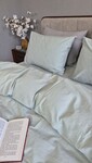 Комплект постільної білизни Light Azure, Варена бавовна аквамаринова W1061 - фото 10