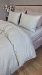 Комплект постільної білизни Light Azure, Варена бавовна аквамаринова W1061 - фото 12