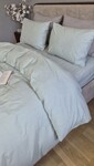 Комплект постільної білизни Light Azure, Варена бавовна аквамаринова W1061 - фото 7