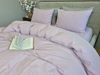 Комплект постільної білизни Lilac, Варена бавовна лавандова W1361 - фото 7