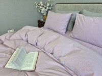 Комплект постільної білизни Lilac, Варена бавовна лавандова W1361 - фото 9