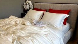 Комплект постельного белья MULTI stripe MILK - фото 16
