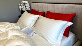 Комплект постельного белья MULTI stripe MILK - фото 2