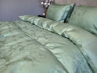 Комплект постельного белья Paisley Green, Сатин Жаккард, ТМ Комфорт-текстиль - фото 8