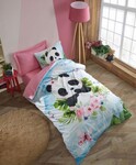 Комплект постільної білизни Panda, Junior Jodi Pembe, полуторний, ранфорс, ТМ Cotton Box