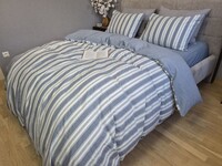 Комплект постільної білизни Paolo Jeans + Soft Jeans, Варена бавовна джинсова - фото 11