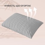 Комплект постельного белья Cloud Dream, полуторный, микросатин жатка, серо-бежевый, в подарочной упаковке, ТМ IDEIA - фото 14