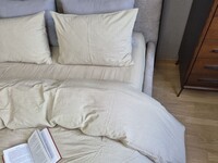 Комплект постільної білизни Sand, Варена бавовна пісочна однотонна W1021 - фото 2