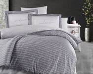 Комплект постільної білизни сатин євро Love, ТМ First Choice - фото 1