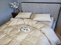 Комплект постельного белья Satin GOFRE Жатка, бежевый - фото 11