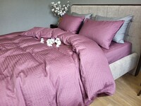 Комплект постельного белья Satin GOFRE Жатка, фиолетовый - фото 3