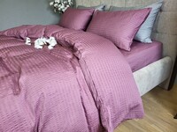 Комплект постельного белья Satin GOFRE Жатка, фиолетовый - фото 4