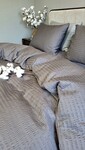 Комплект постельного белья Satin GOFRE Жатка, графит - фото 11