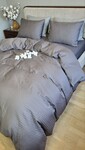 Комплект постельного белья Satin GOFRE Жатка, графит - фото 5