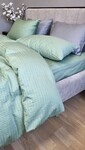 Комплект постельного белья Satin GOFRE Жатка, полынь - фото 10
