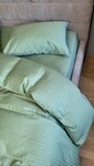 Комплект постельного белья Satin GOFRE Жатка, полынь - фото 11