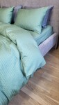 Комплект постельного белья Satin GOFRE Жатка, полынь - фото 18