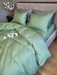Комплект постельного белья Satin GOFRE Жатка, полынь - фото 19
