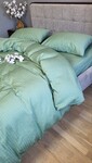 Комплект постельного белья Satin GOFRE Жатка, полынь - фото 4