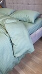 Комплект постельного белья Satin GOFRE Жатка, полынь - фото 5