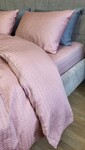 Комплект постільної білизни Satin GOFRE Жатка, пудра - фото 14