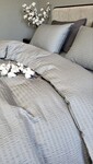 Комплект постельного белья Satin GOFRE Жатка, серый - фото 4