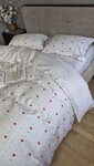 Комплект постільної білизни Сатин PREMIUM Love Story із сердечками - фото 7