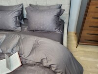 Комплект постельного белья Sguare Dark Grey, Сатин JACQUARD, ТМ Комфорт-текстиль - фото 10
