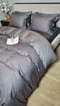 Комплект постельного белья Sguare Dark Grey, Сатин JACQUARD, ТМ Комфорт-текстиль - фото 9