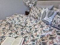 Комплект постільної білизни Шапулі Turkish Flannel 5D зі сніговиками та шапками - фото 3