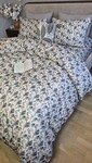Комплект постільної білизни Шапулі Turkish Flannel 5D зі сніговиками та шапками - фото 5