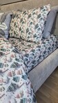 Комплект постільної білизни Шапулі Turkish Flannel 5D зі сніговиками та шапками - фото 8