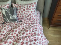 Комплект постільної білизни Сніжинка New, Фланель, Туреччина, ТМ Комфорт-текстиль - фото 4