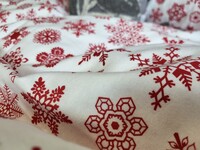 Комплект постільної білизни Сніжинка New, Фланель, Туреччина, ТМ Комфорт-текстиль - фото 2