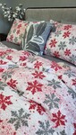 Комплект постельного белья Снежинка серая, серая гавань, Фланель, Турция - фото 8