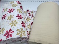 Комплект постельного белья Снежинка желтая, бежевый песок, Фланель, Турция - фото 7
