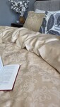 Комплект постельного белья Tiara Beige, Сатин Жаккард, ТМ Комфорт-текстиль - фото 14