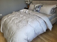 Комплект постельного белья Tiara Grey, Сатин JACQUARD, ТМ Комфорт-текстиль - фото 2