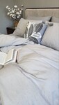 Комплект постельного белья Вареный хлопок, Ash Gray Washed Cotton W1221 - фото 4