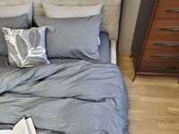 Комплект постільної білизни Варена бавовна, Graphite Washed Cotton W1141 - фото 11