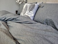 Комплект постільної білизни Варена бавовна, Graphite Washed Cotton W1141 - фото 16
