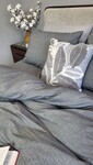 Комплект постільної білизни Варена бавовна, Graphite Washed Cotton W1141 - фото 17