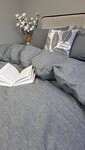 Комплект постільної білизни Варена бавовна, Graphite Washed Cotton W1141 - фото 5