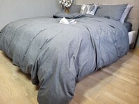 Комплект постільної білизни Варена бавовна, Graphite Washed Cotton W1141 - фото 9