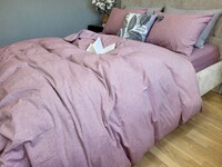 Комплект постельного белья Вареный хлопок, Mauve Washed Cotton W1181 - фото 8